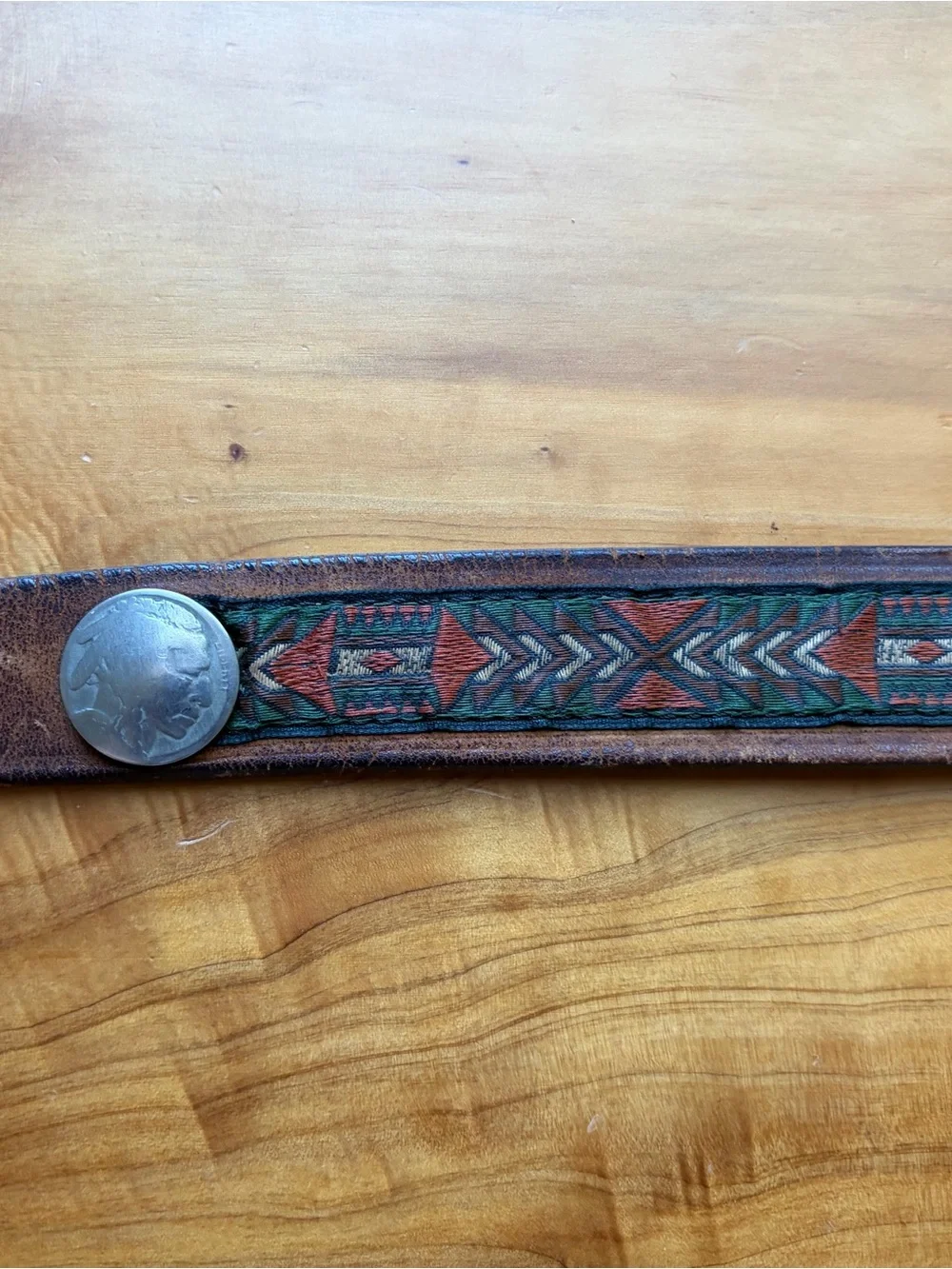 Men's Brown Leather Belt - Classic Casual Style
